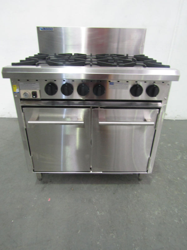 Luus CRO-6B 6 Burner Range Oven (1)