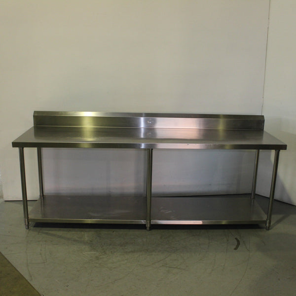 2400mm Stainless Steel Splashback Bench (3)