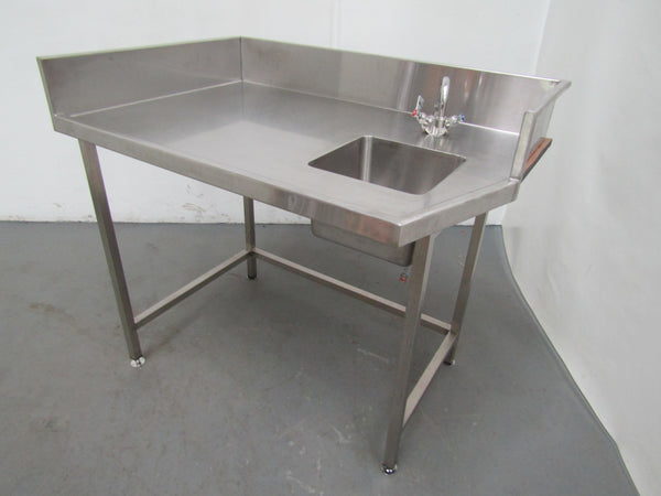 Stainless Steel Corner Sink Bench (1)