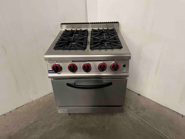 Gas Max JZH-RP-4/01 4 Burner Range Oven (2)