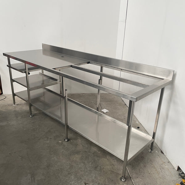Stainless Steel Bench With Splashback (2)