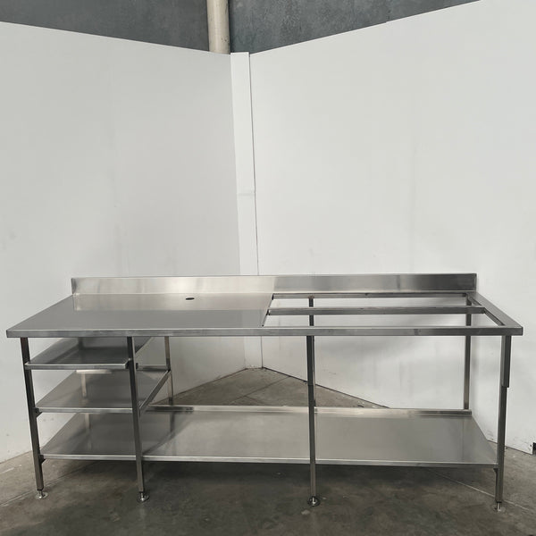 Stainless Steel Bench With Splashback (3)