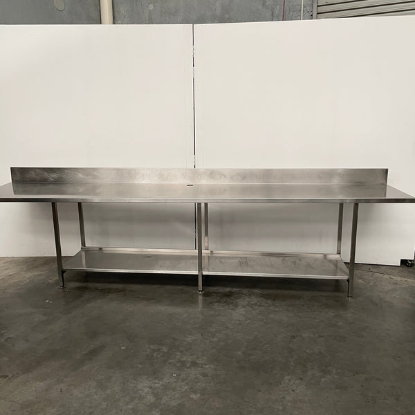 Stainless Steel Bench With Splashback (2)
