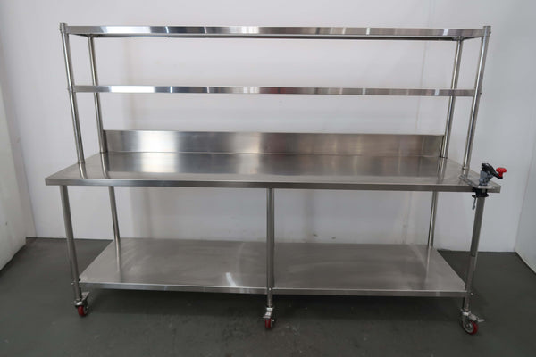 Stainless Steel Bench With Splashback (3)