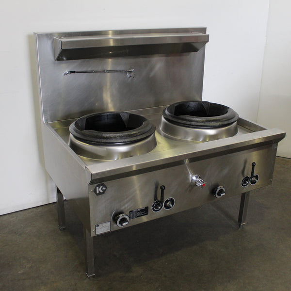 B+S UFWWK-2 Waterless 2 Hole Wok Table (2)