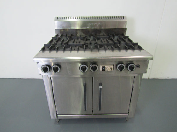 B&S 6 Burner Range Oven (2)