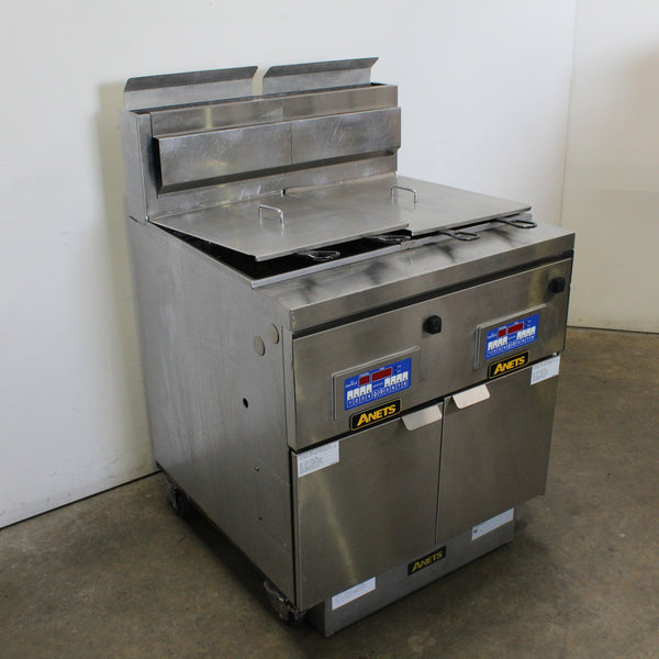 Anets FM2.14GS.CS Twin Deep Fryer Bank (2)