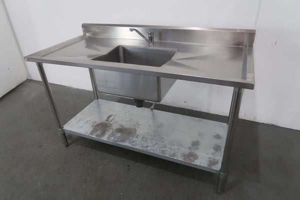 Stainless Steel Sink Bench With (2)