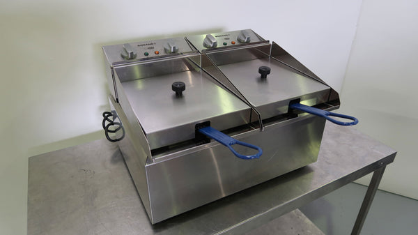 Roband FR28 C/Top Split Pan Fryer (2)