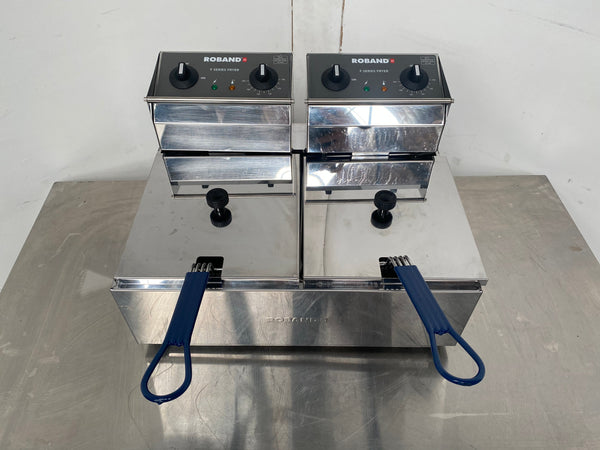 Roband F25 C/Top Double Pan Fryer (2)