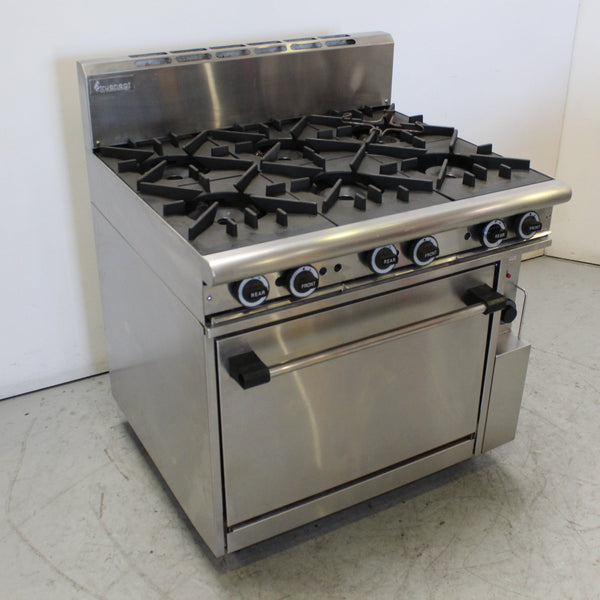 True Heat R90-6-NG 6 Burner Range Oven (2)