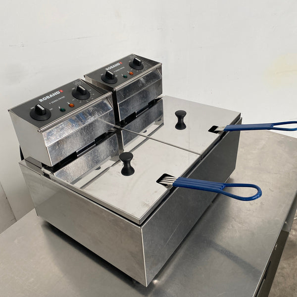 Roband F28 Double Pan Counter Fryer (4)