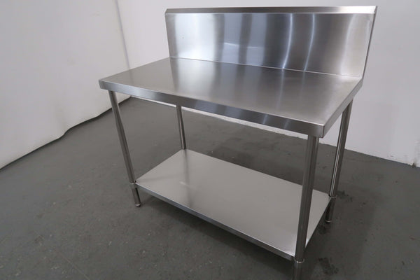 1200mm Stainless Steel Splashback Bench (2)