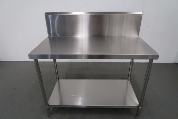 1200mm Stainless Steel Splashback Bench (3)