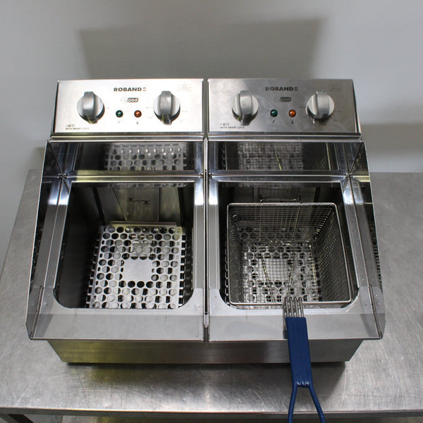 Roband FR28 C/Top Split Pan Fryer (4)