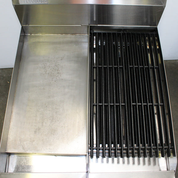 Luus CS-3P3C Char Grill/Griddle Combo (4)