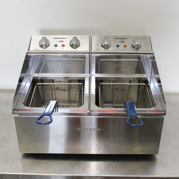 Roband FR28 C/Top Split Pan Fryer (3)