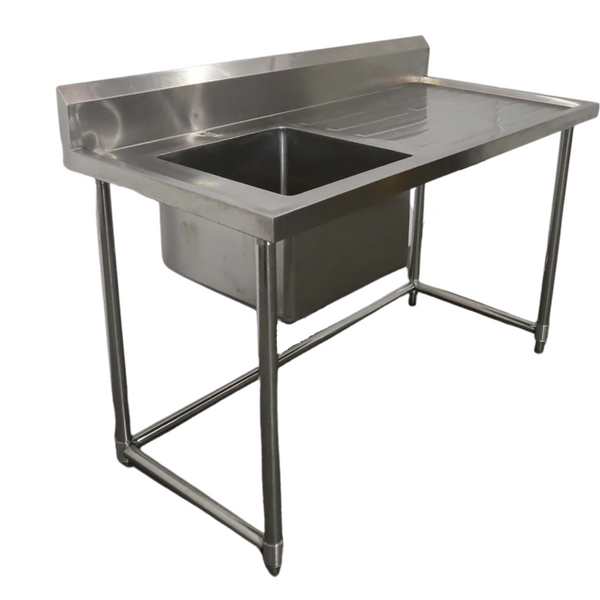 Stainless Steel Bench With Splasback (NaN)