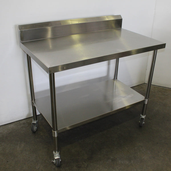 1200mm S/S Mobile Bench & Splashback (2)