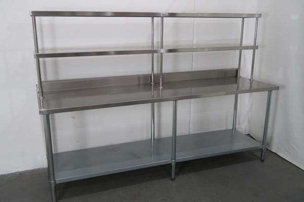 2400mm x 700mm S/S Bench & Gantry Shelf (2)
