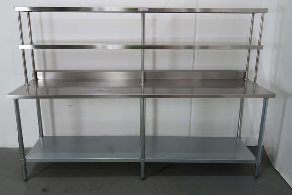 2400mm x 700mm S/S Bench & Gantry Shelf (3)