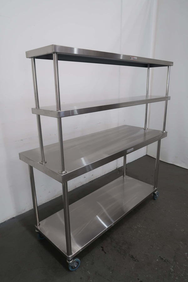 Stainless Steel Mobile Bench (4)