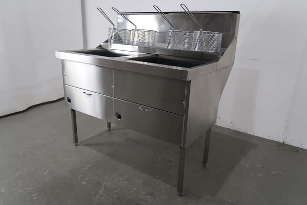 Complete WFS-2/22 Twin Pan Fryer (2)