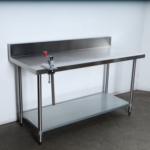 S/S Bench W/Splashback (2)