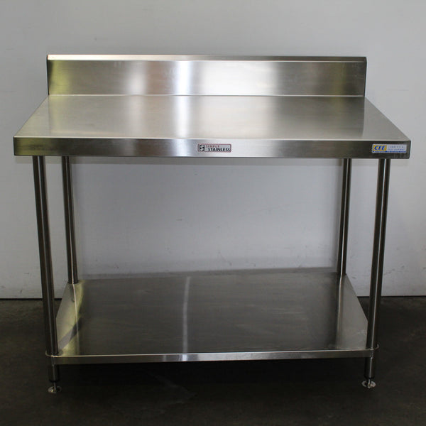 Simply Stainless 1200mm Splashback Bench (3)