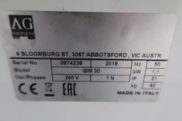 AG 30 Litre Commercial Spiral Mixer