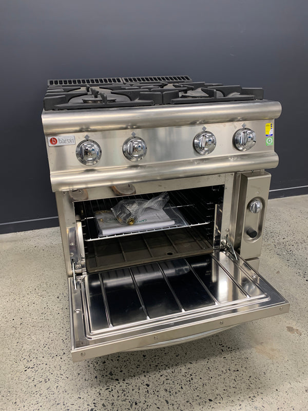 BARON 900 SER. 4 BURNER RANGE NAT GAS OVEN