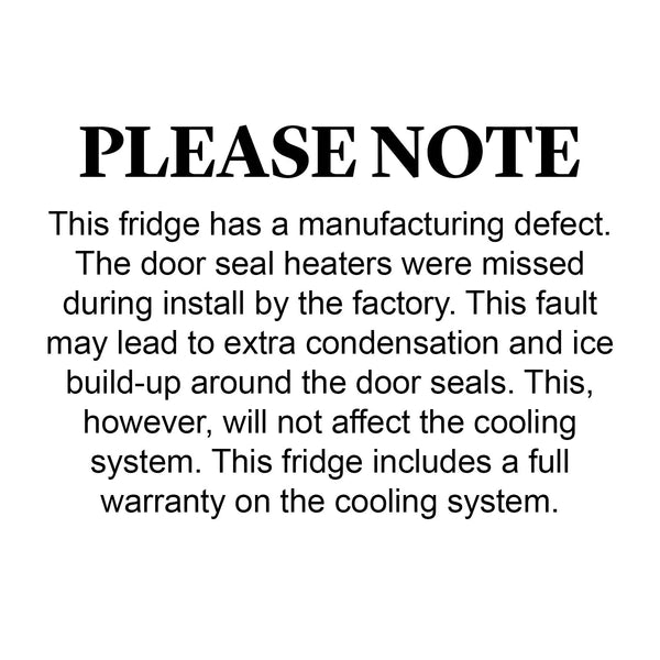 Polar G-Series Slimline Upright Fridge 440L