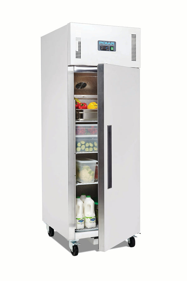 Polar G-Series Upright Fridge Stainless Steel 600L