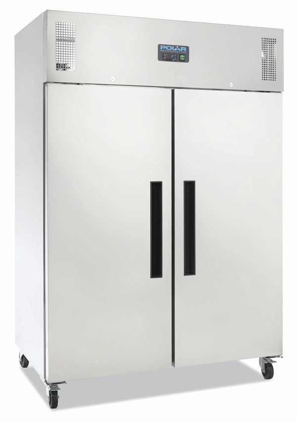 Polar G-Series 2 Door Upright Fridge Stainless Steel 1200L