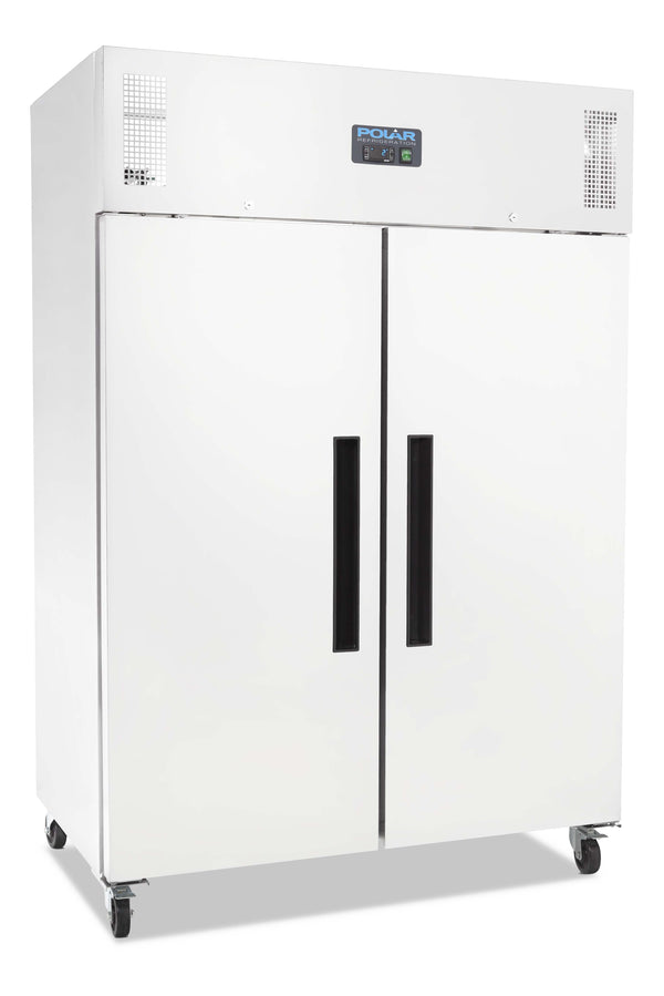 Polar G-Series 2 Door Upright Fridge White 1200L