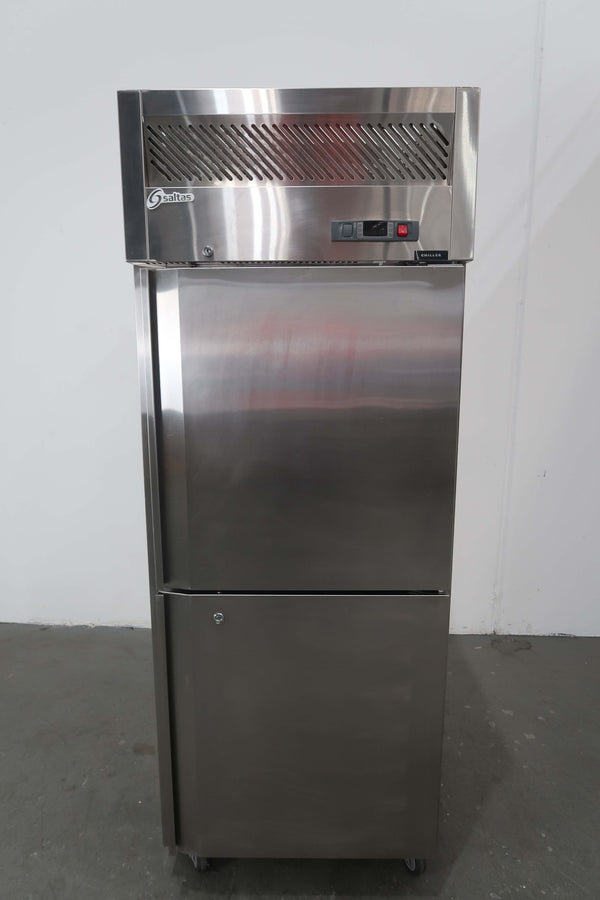 Saltas Upright Fridge 2 x 1/2 Solid Door EUS1738