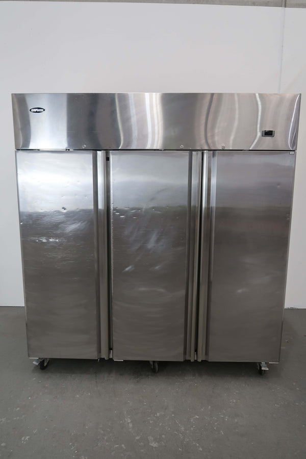 Quipwell TSC15 3 Solid Door Upright Freezer