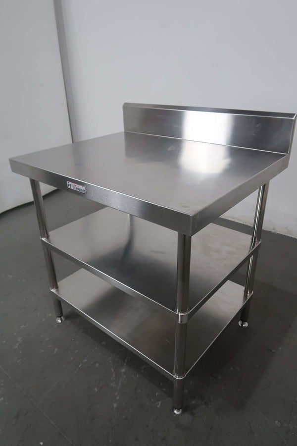 Stainless Steel Bench With Splashback (2)
