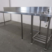 Stainless Steel Sink Bench & Splashback (2)