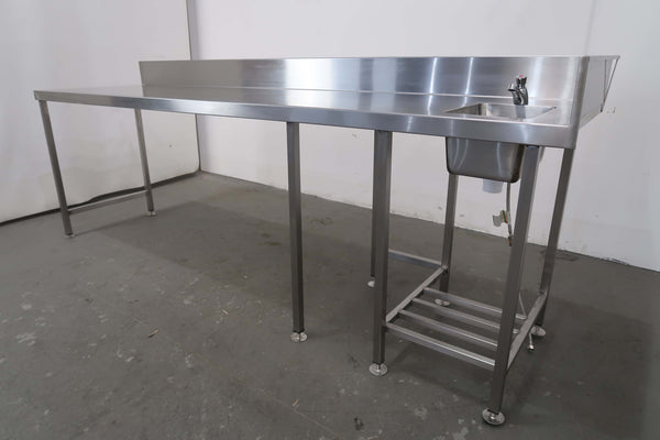 Stainless Steel Sink Bench & Splashback (2)