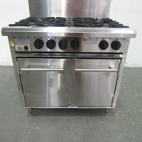 Luus CRO-6B 6 Burner Range Oven (1)