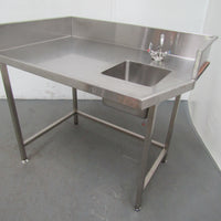 Stainless Steel Corner Sink Bench (1)