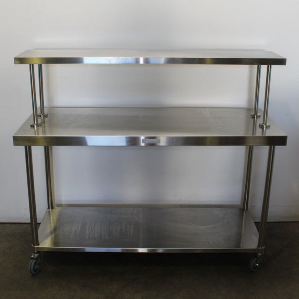 Stainless Steel Mobile Bench With Gantry (3)