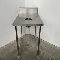 Stainless Steel Bench With Scrapehole (2)