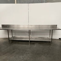 Stainless Steel Bench With Splashback (2)
