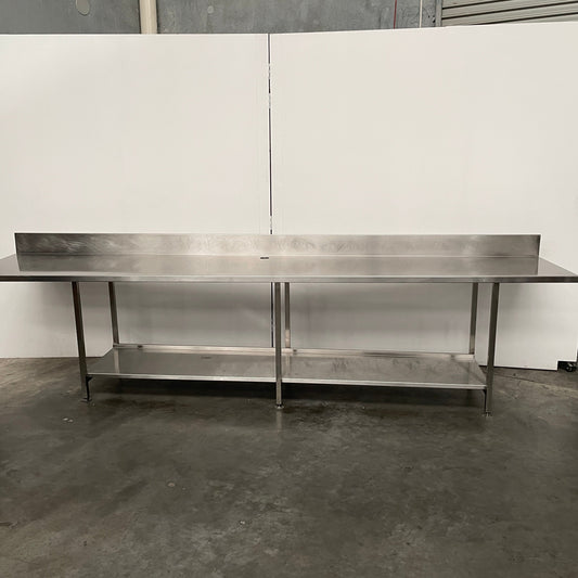 Stainless Steel Bench With Splashback (2)