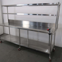 Stainless Steel Bench With Splashback (2)