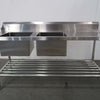 Stainless Steel Double Sink Bench (3)