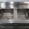 Stainless Steel Double Sink Bench (5)