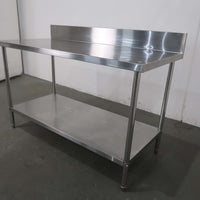 Stainless Steel Bench With Splashback (2)